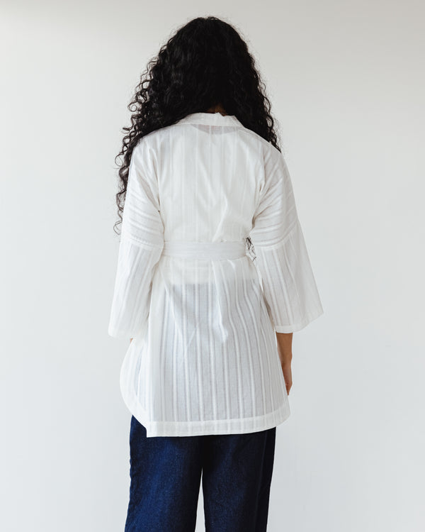 Swept Away Shirt in Offwhite