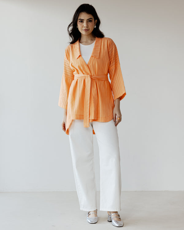 Swept Away Shirt in Orange