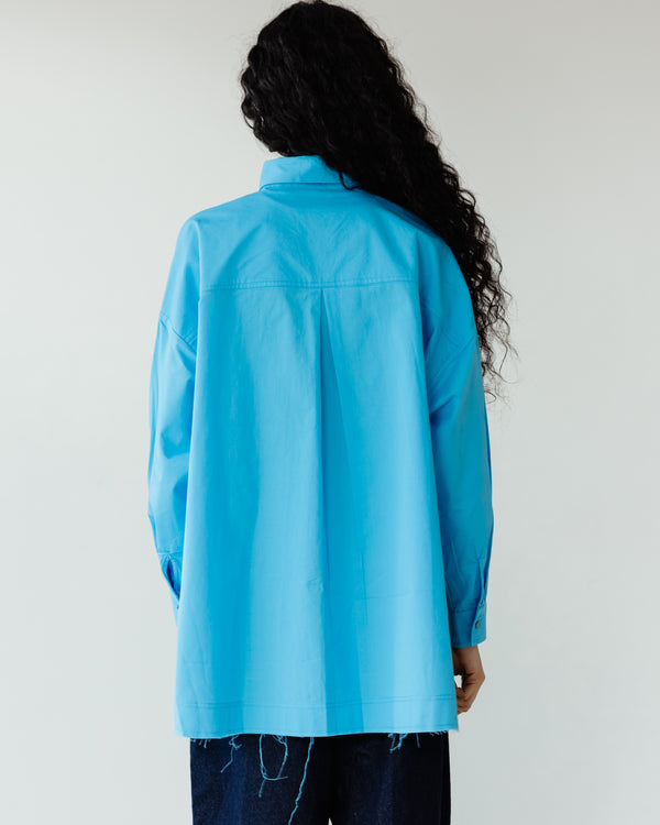 Urban Poplin Shirt in Turquoise