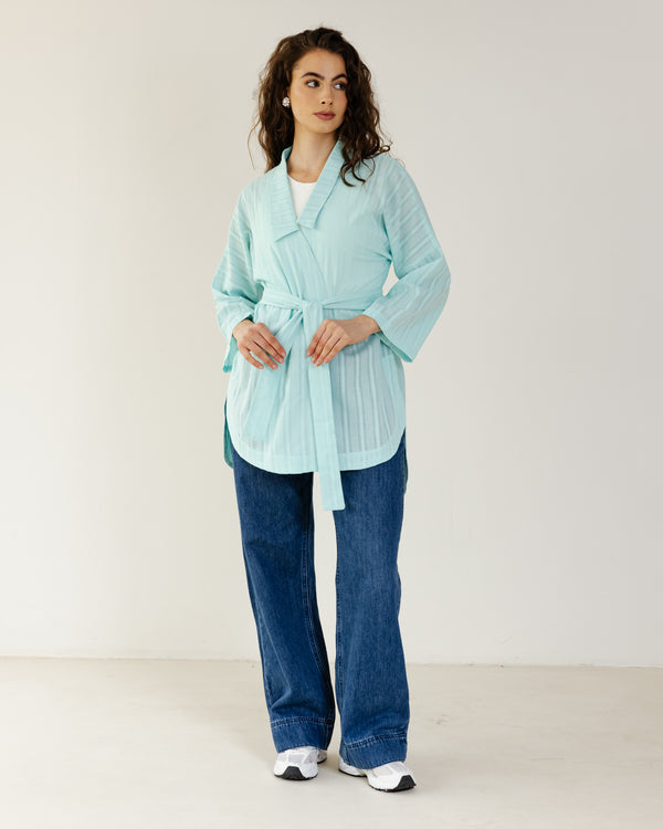 Swept Away Shirt in Tiffany