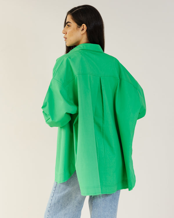 Urban Poplin Shirt in Green