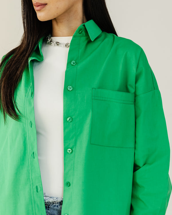 Urban Poplin Shirt in Green