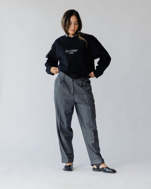 Cigarette Pants In Grey