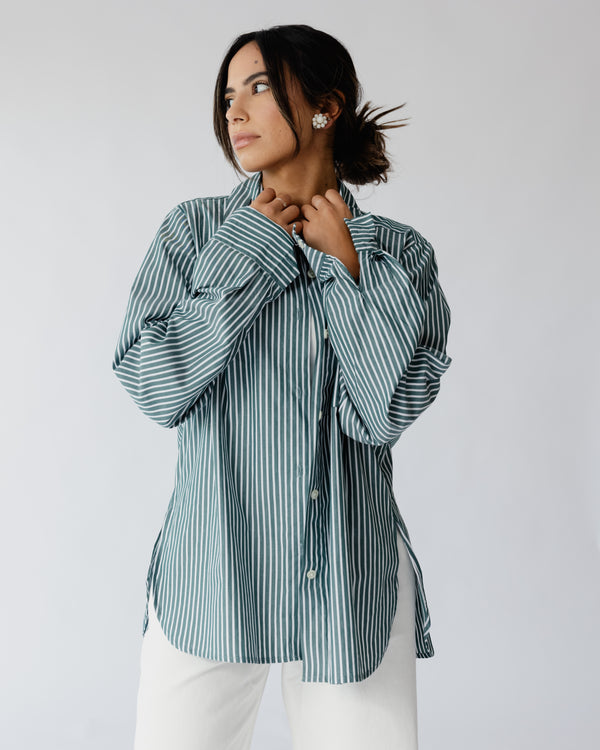 Candy Stripe Shirt in Green