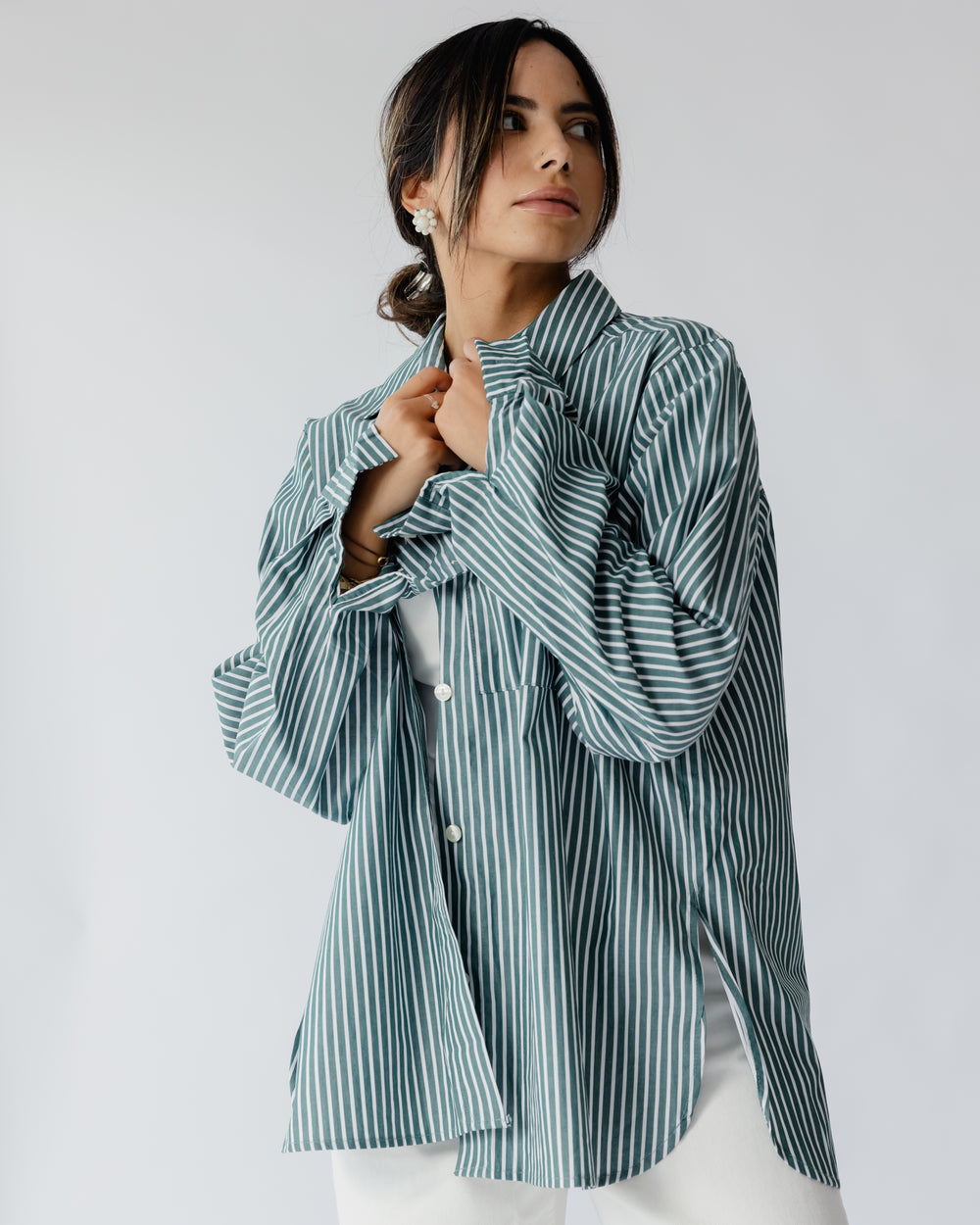 Candy Stripe Shirt in Green