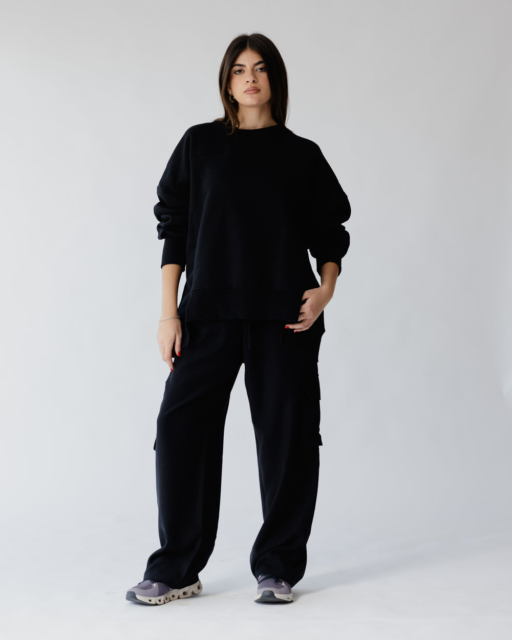 Playing Games Sweatshirt In Black