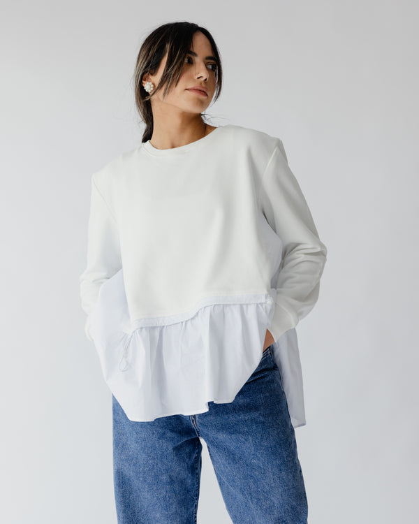 Back To Basic Top in White