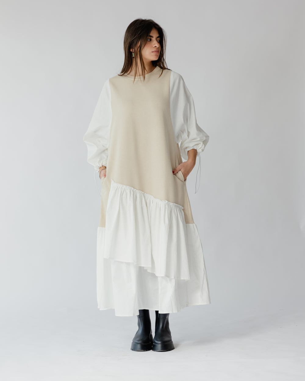 Queen of Hearts Beige Dress