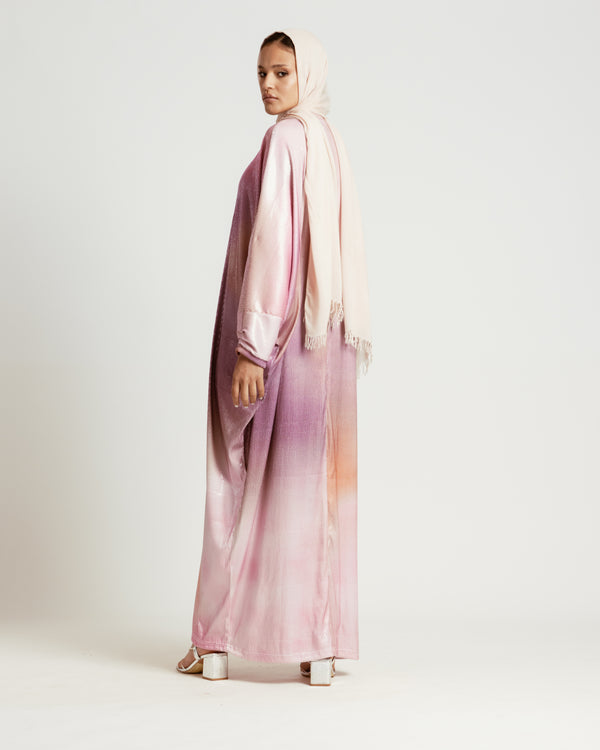 Sequined Ombre Kaftan Dress