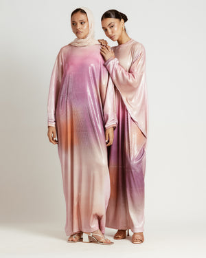 Sequined Ombre Kaftan Dress