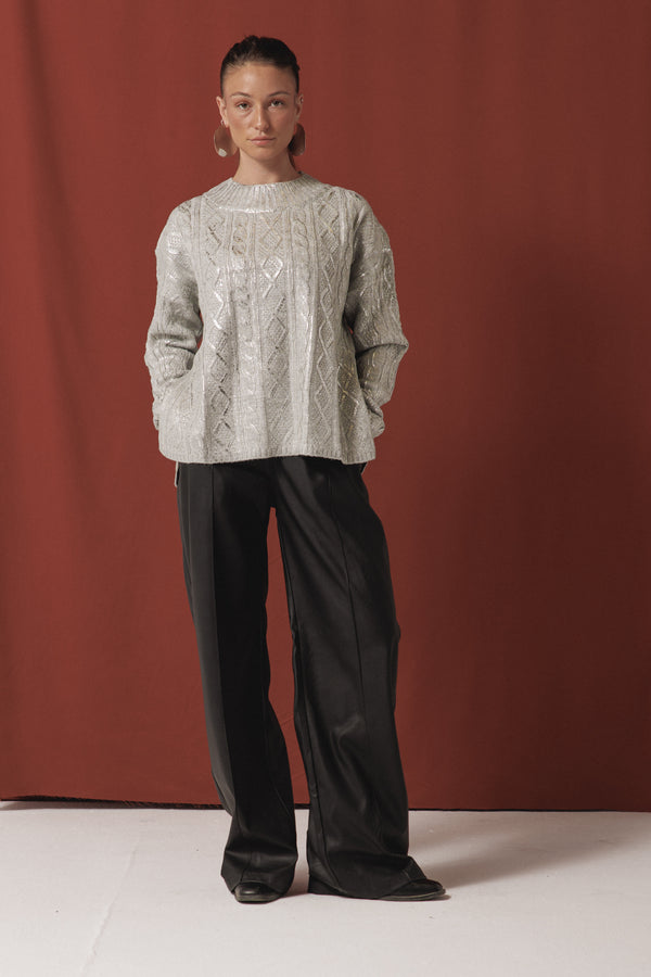 Stardust Sweater in Silver