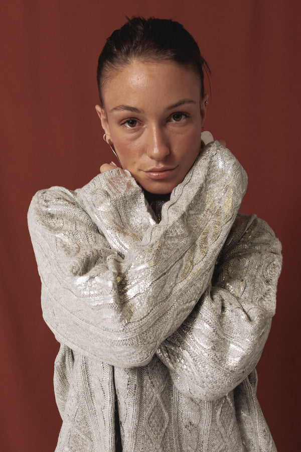 Stardust Sweater in Silver