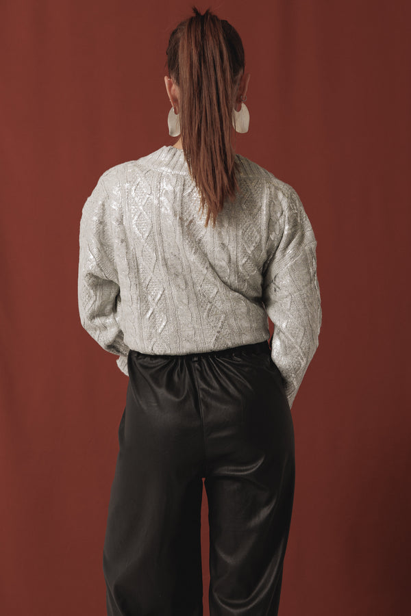 Starlight Leather Pants in Black