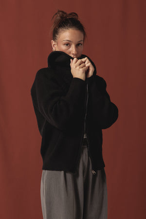 Knit Jacket in Black