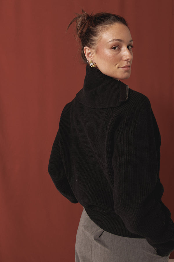 Knit Jacket in Black