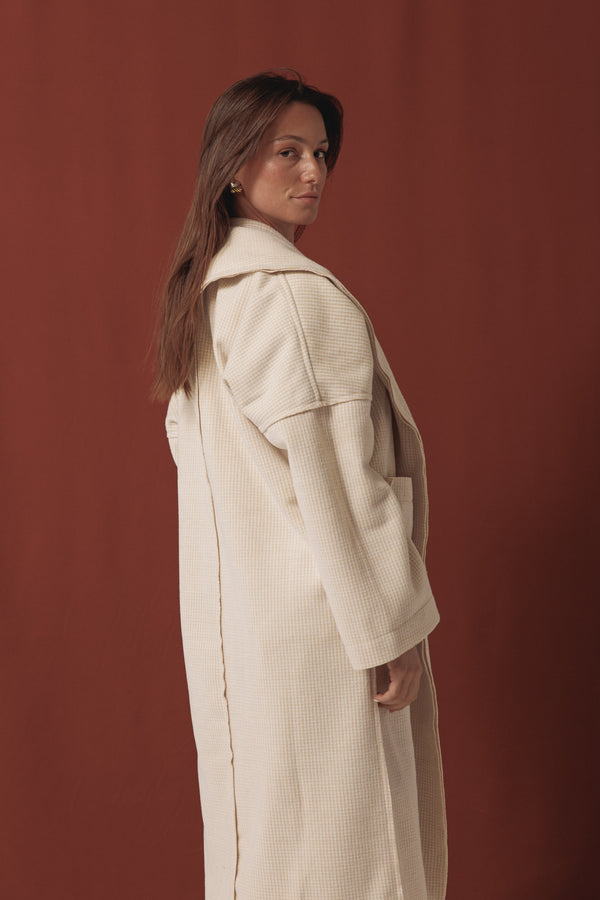 Light Beige Wool Coat