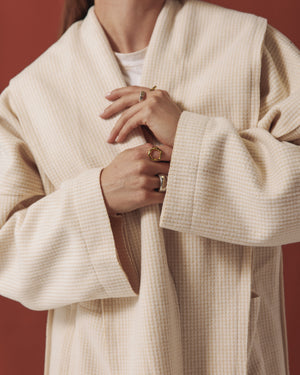 Light Beige Wool Coat