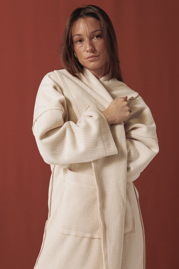 Light Beige Wool Coat