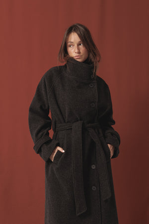 Classic Coat in Dark Grey