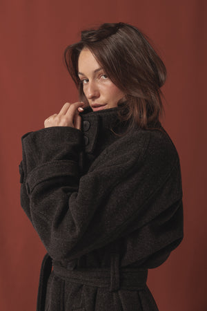 Classic Coat in Dark Grey