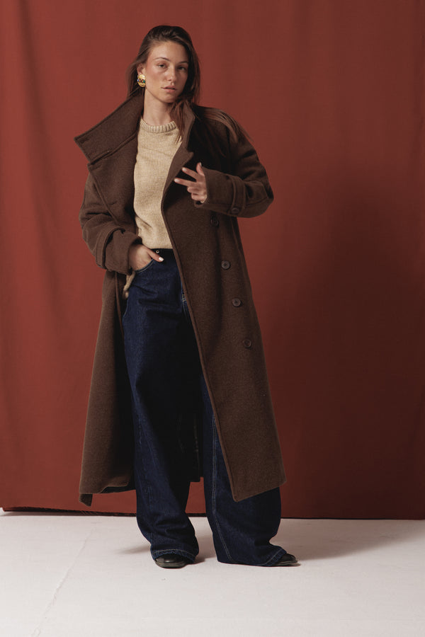 Classic Coat in Brown