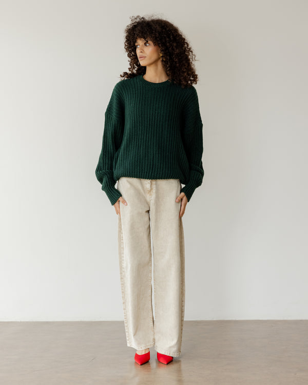 Knit Sweater in Green