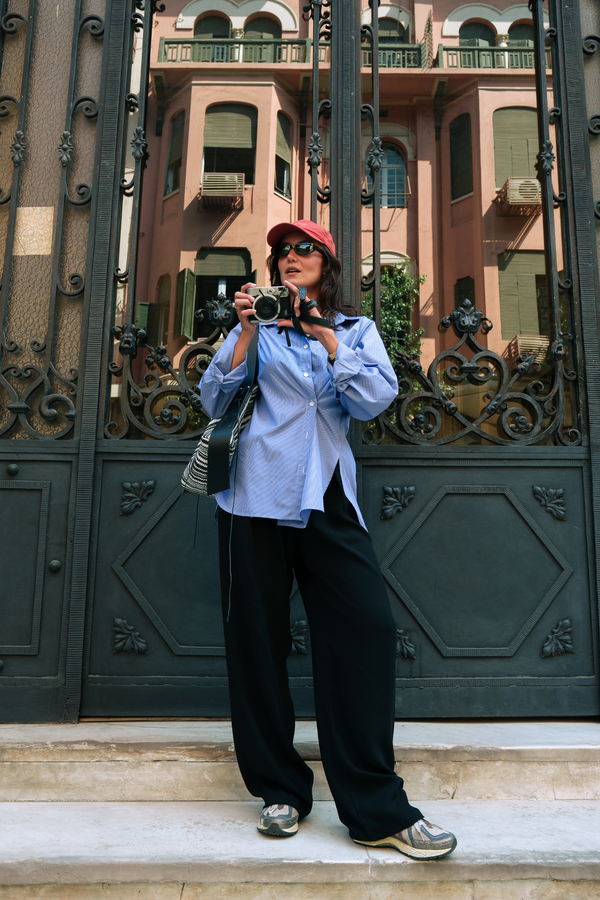 Striped Shirt With Side Button