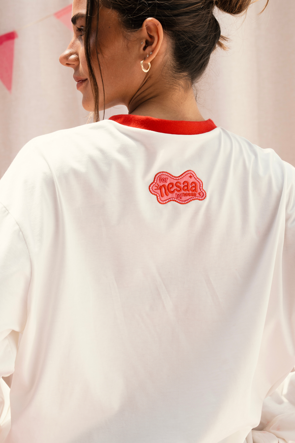 Coolest Woman I Know Long Sleeve T-Shirt In Red