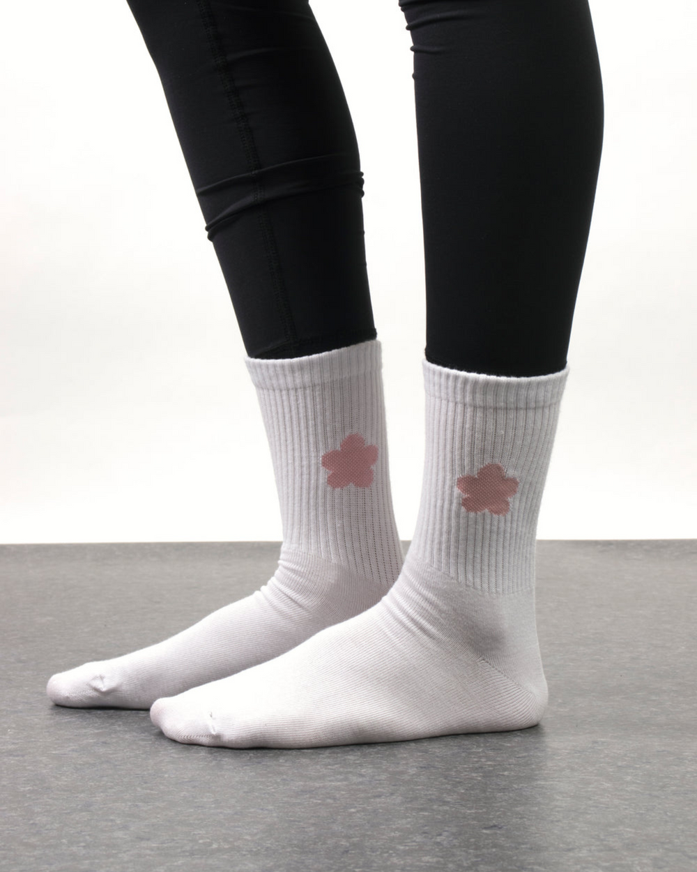 Pink Blossom Crew Socks
