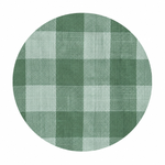 Plaid Scrunched Blouse in Green