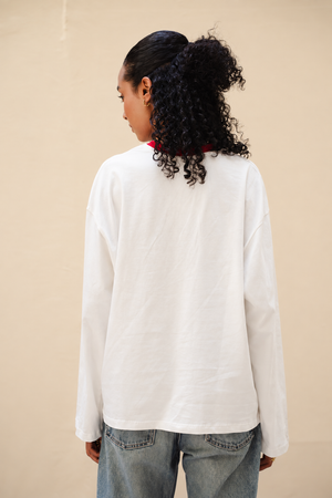 Coolest Woman I Know Long Sleeve T-Shirt In Red