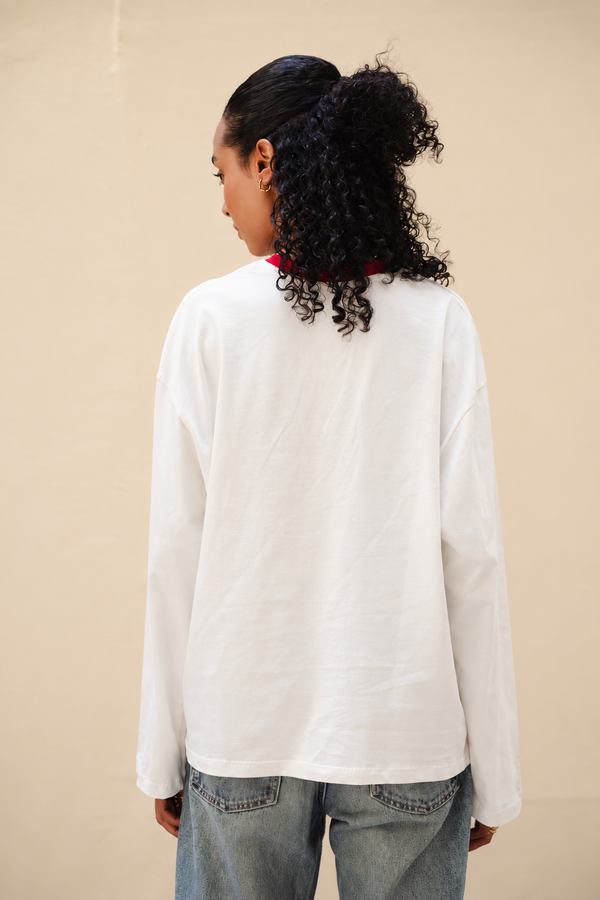 Coolest Woman I Know Long Sleeve T-Shirt In Red