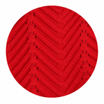 Pointelle Polo Shirt in Red