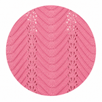 Pointelle Polo Shirt in Pink