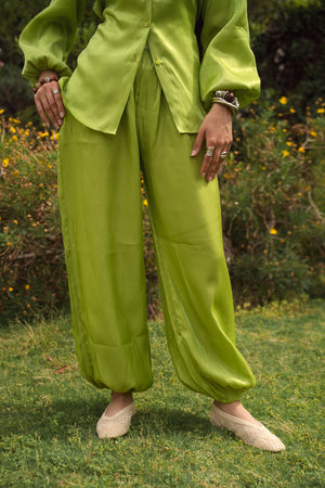 Shimmer Balloon Set in Apple Green