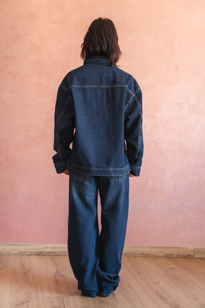 Denim Pants in Dark Blue