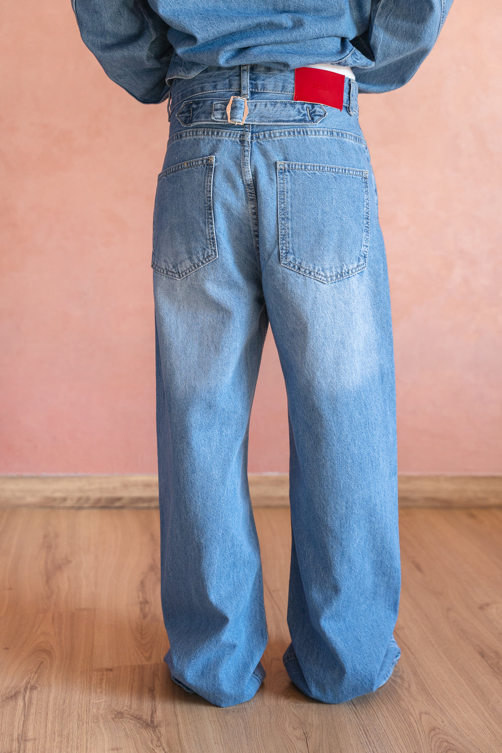 Denim Pants in Light Blue