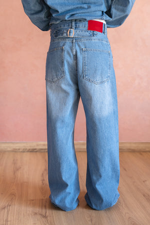 Denim Pants in Light Blue