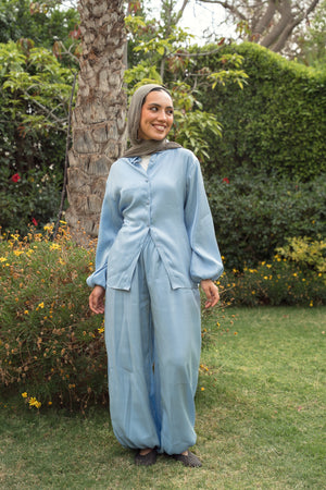 Shimmer Balloon Set in Baby Blue