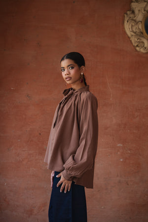 Balloon Top in Brown