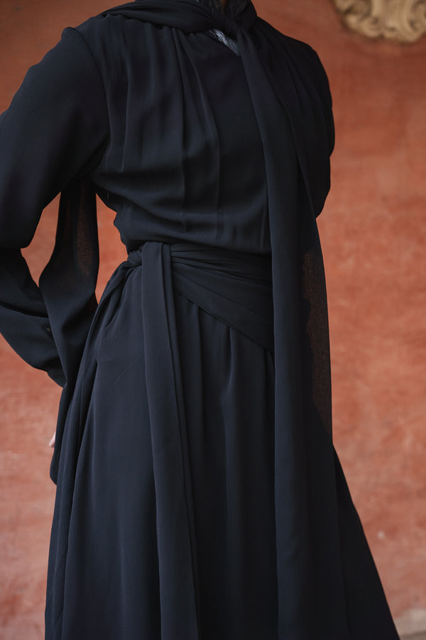 Chiffon Dress in Black