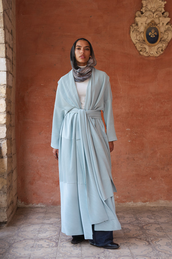 Pleated Kaftan in Mint