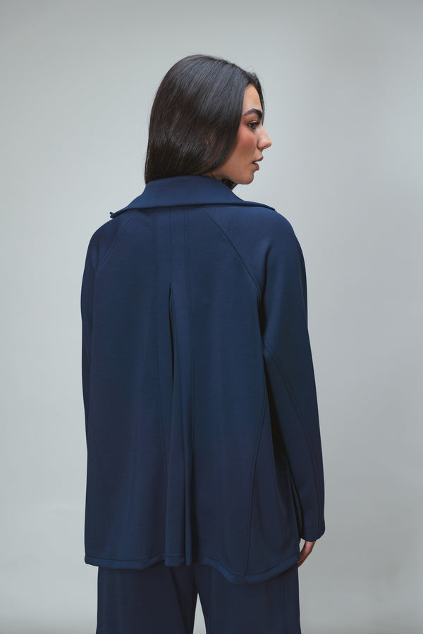 Ultra Soft Single Pleat Set in Navy