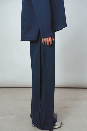 Ultra Soft Single Pleat Set in Navy