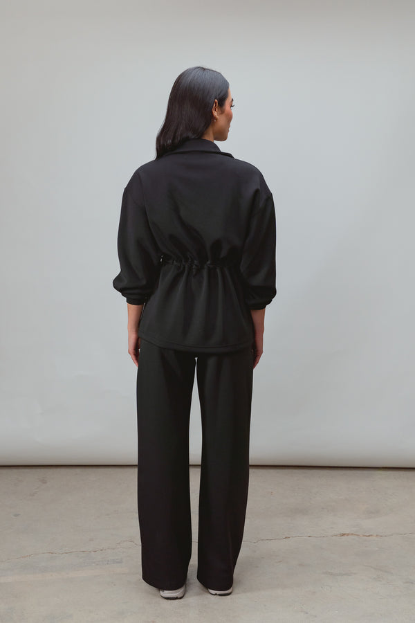 Ultra Soft Drawstring Set in Black