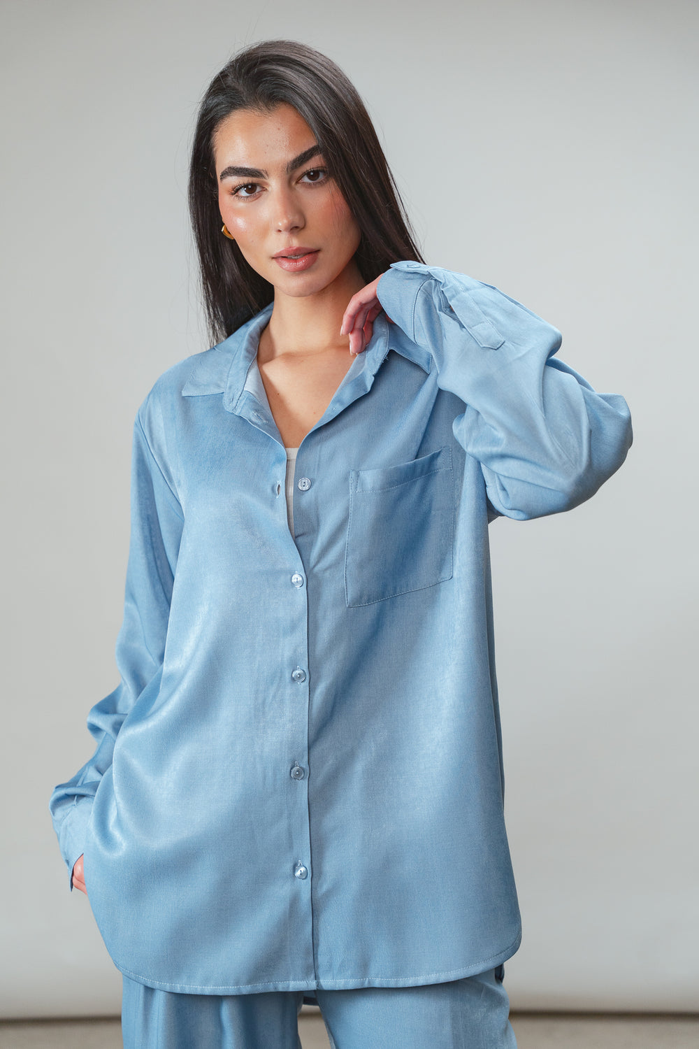 True Blue Shirt in Light Blue