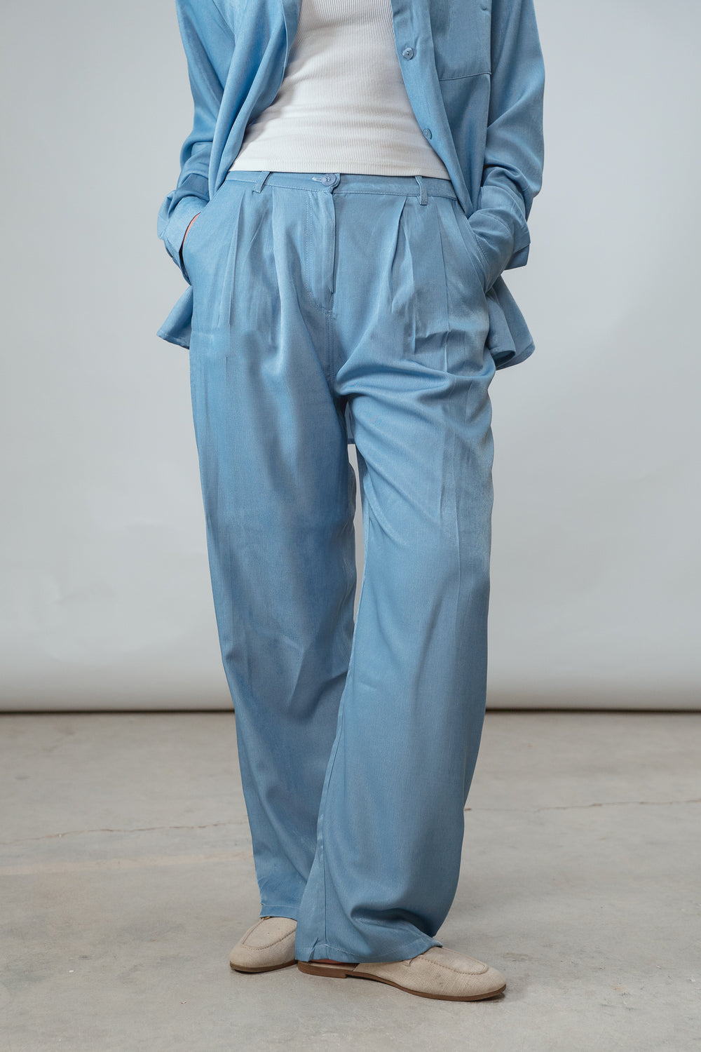 True Blue Pants in Light Blue