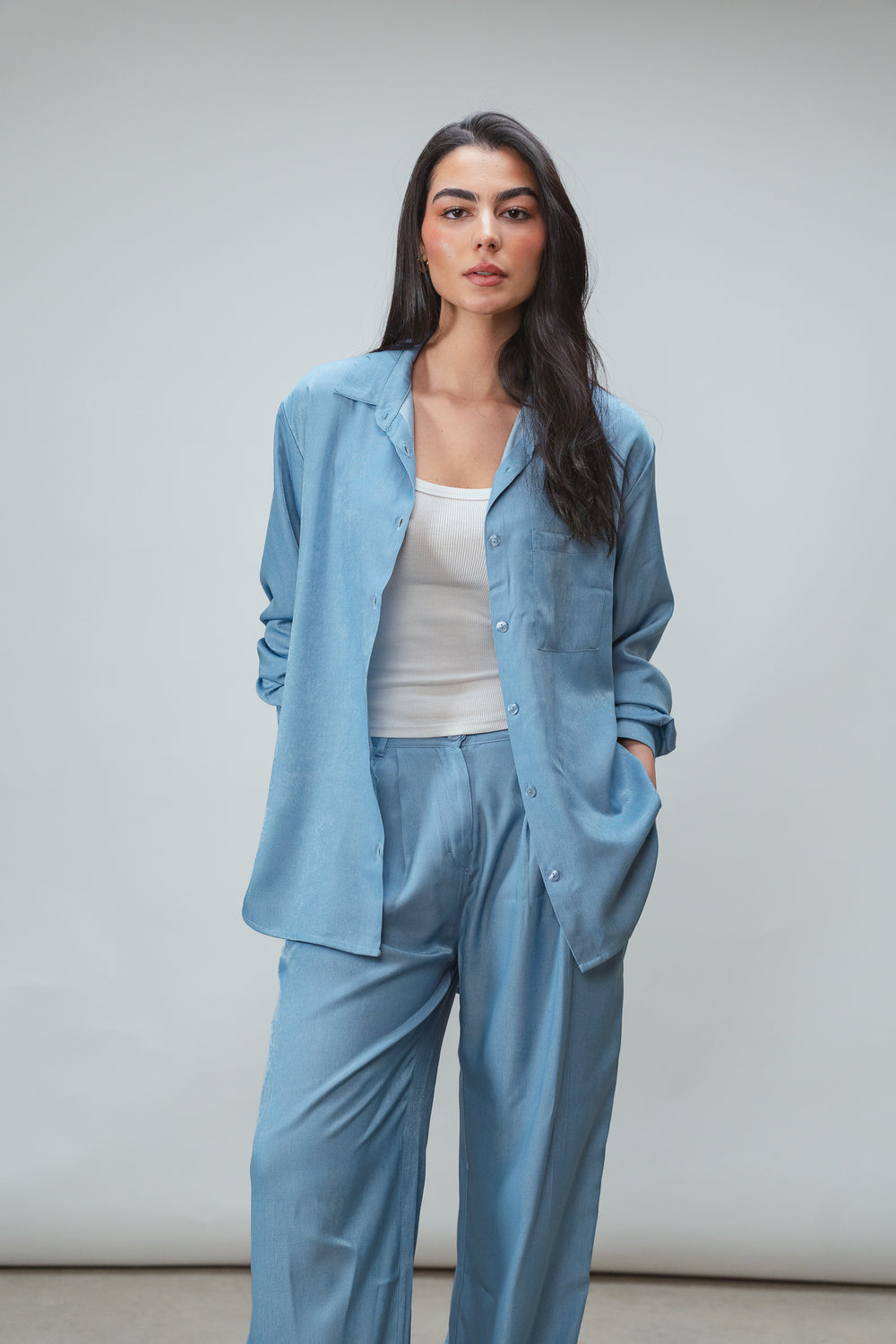 True Blue Shirt in Light Blue