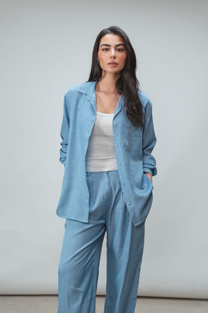 True Blue Shirt in Light Blue