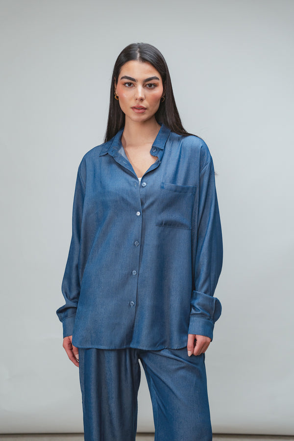 True Blue Shirt in Dark Blue